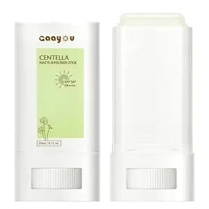 Sunscreen Stick SPF PA50++++ Centella Sunscreen Korean Sunscreen Stick Soothing Moisture Matte Sun Stick for Face & Body Non Greasy, No White Cast