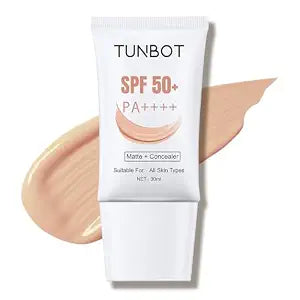 Tunbot Matte Foundation, Face Foundation Makeup, Concealer SPF 50
