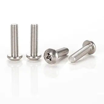 Pan Head Machine Screws #10-32 x 3/4" (Pack of 50),304 Stainless Steel, Phillips Drive Fully Threaded,18-8 Grade Bright Finish, Corrosion Resistant Hardware