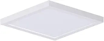 Maxim Lighting Chip 9" Flush Mount | White Finish | White Pmma Acrylic Shade | Transitional Flush Mount | Ideal for Bedrooms, Hallways & Entryways | Dimmable Wet Rated | 57699WTWT