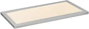Maxim Lighting Sky Panel Flush Mount | 12" X 24" | Brushed Aluminum Finish | White Pc Shade | Transitional Flush Mount | Ideal for Bedrooms, Hallways & Entryways | Dimmable | 57762WTAL
