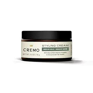 Cremo Forming Hair Styling Cream for Men, Medium Hold & Shine, 3.4 Oz