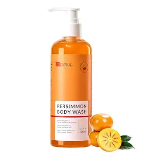 Persimmon Body Wash for Body Odor Control, Natural Deodorizing Soap for Underarms, Intimate Area & Smelly Feet, Deep Cleansing Odor Eliminator with Tea Tree, Family Safe 10 Fl Oz