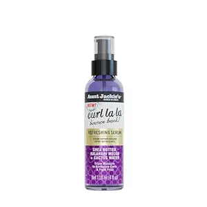 Aunt Jackie's Curls & Coils Curl La La Bounce Back Refreshing Serum, 4 fl oz - Triple Moisture to Revitalize Curls and Fight Frizz