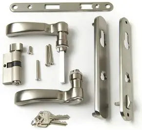 Andersen Handle Set Traditional Style - Nickel Storm & Screen Door 42302