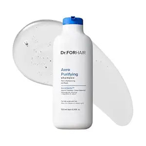 DR.FORHAIR Aero Purifying Shampoo 16.9 fl oz | Clarifying Shampoo for Hard Water & Styling Product Buildup | Deep Cleansing Scalp Care for Fresh, Clean Hair | Korean Haircare