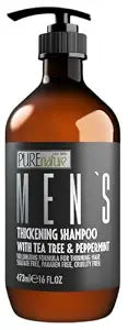Mens Shampoo - Sulfate Free for Thinning Hair - Volumizing and Hair Thickening - Salon Grade, Professional Formula for Thin and Fine Hair Men - Strengthening Paraben Free Shampoo - 16 Fl Oz