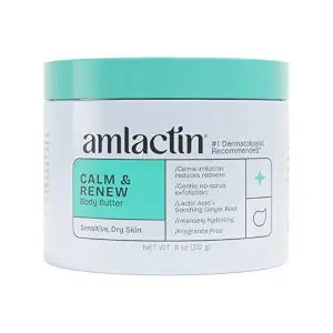 Amlactin Calm & Renew Body Butter, Sensitive Dry Skin, 11 oz