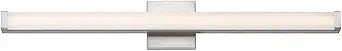 Maxim Lighting Spec Bath Vanity Light | Satin Nickel Aluminum Finish | Contemporary Indoor Light Fixture | Ideal for Bathrooms & Powder Rooms | Dimmable | Home Decor Light Fixture | 52006SN