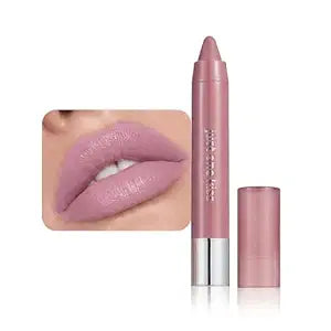 Pink Mauve Hydrating Cream Lipstick Lip Crayon for Women, Natural Moisturizing Lipstick Smooth Apply, Retractable Lips Liner Crayon for Ombre Shades, Pinky Tinted Lip Balm Color in One, 07