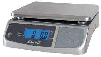 San Jamar Escali Promzr M-Series Digital Scale with Display Hold for Kitchens and Restaurants, Metal, 33 Pound, Silver