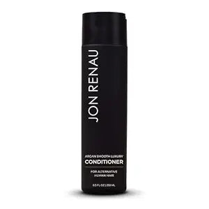 Jon Renau Argan Smooth Luxury Conditioner, Deep Hydration, Detangling, and Frizz Control, Moisturizing Argan Oil Formula for Human Hair Wigs and Toppers, Color Safe and Lightweight, Wig Care Products