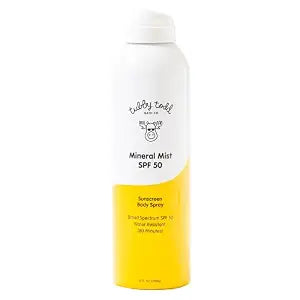 Tubby Todd Mineral Mist SPF 50 Sunscreen, Non-Aerosol Body Spray
