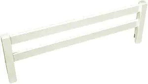 Safety Guard Rail for Baby, Kids, and Children - Solid Wood Safety Bed Rail for Toddlers - Easy Installation - Premium Protection for Bunk, Twin, Full, Queen and King Size Beds - (Bianca White-Delta)