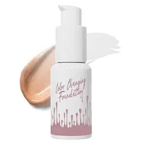 Color-Changing Foundation for Mature Skin, Self-Adjusting Natural Finish, Buildable Light-to-Medium Coverage, Blurs Imperfections & Fine Lines with Hypoallergenic Hydrating All Skin Types, Clear 30ml