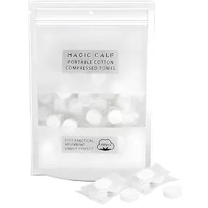 Compressed Towel Tablets- 100 PCS Disposable Portable Face Towels,8.7x 8 in