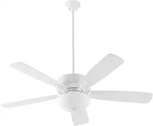 Quorum 4525-208 Ovation 52" Ceiling Fan with LED Lights, Studio White