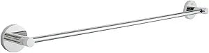 GROHE 40366001 Essentials Towel Bar, 24-Inch, Starlight Chrome