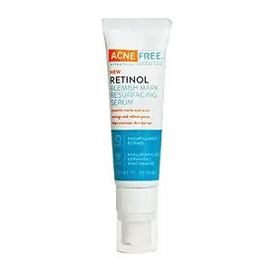 AcneFree Retinol Blemish Mark Resurfacing Serum with Hyaluronic Acid, and Niacinamide | Helps to Reduce the Appearance of Acne Marks | Redness Control | 1 Ounce