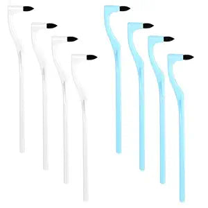 8 Pcs Tooth Stain Eraser Tartar Polisher Stain Removers Dental Plaque Tartar Eraser Plaque Tool Professional Dental Picks Cleaning Professional Tools Teeth Cleaning Kit for Oral Care White and Blue