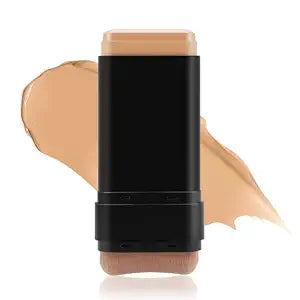 Boobeen Full Coverage Foundation Stick, Cream Foundation Makeup With Brush, Longwear Concealer And Contour Stick With Matte Finish To Cover Blemishes