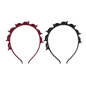 2-Pack Hair Clip Headbands for Women, Twisty Bangs Styling