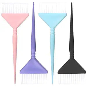 Classic Hair Dye Brush Set: 4 Multi-Use Tint Brushes for Salon-Quality Coloring - Perfect for Highlights, Balayage, and More