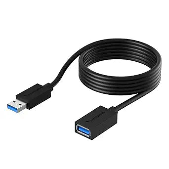 SABRENT USB 3.0 Extension Cable, A-Male to A-Female, 6ft, Black (CB-3060)