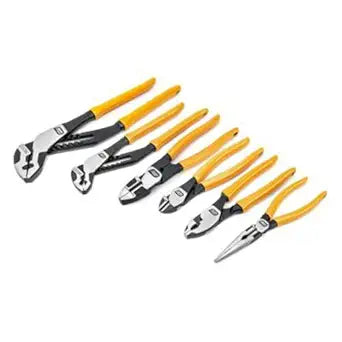 GEARWRENCH 6 Piece Dipped Mixed Material Plier Set - 82204-06