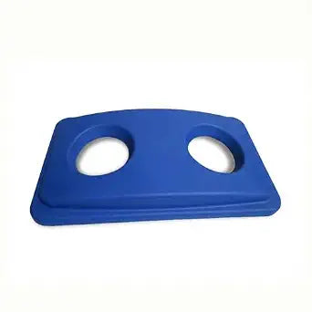 Restaurantware Blue Plastic Recycling Trash Can Lid