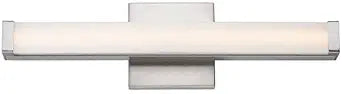 Maxim Lighting Spec 18" 1-Light Light Fixture | Satin Nickel Aluminum Finish | Polycarbonate Shade | Contemporary Indoor Light Fixture | ADA Compliant Damp Rated | Home Decor Light Fixture | 52030SN