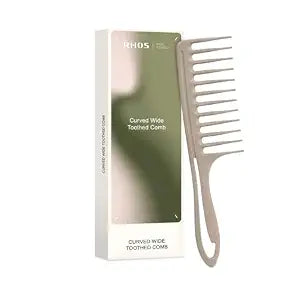 Large Wide Tooth Comb for Curls, Detangling Comb for Wet Curly Hair (Grey)