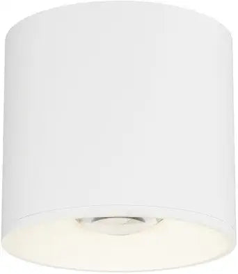 Maxim Lighting Stout 1-Light Flush Mount | White Finish | Transitional Flush Mount | Ideal for Bedrooms, Hallways & Entryways | Dimmable Wet Rated | 86212WT
