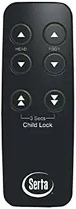Serta Motion Slim (New Black or Silver Version) Replacement Remote Control for Adjustable Beds