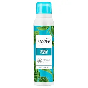Suave Purely Clean Antipersirant Deodorant Dry Spray, for 48hr odor & wetness protection, 3.8oz