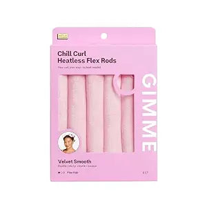 Gimme Beauty Chill Curl Heatless Flex Rods, Fine Hair, 6 Ct