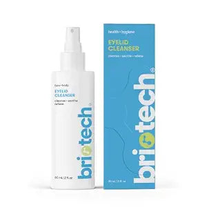 BRIOTECH Eyelid Cleanser, Hypochlorous Acid Spray, Travel, 2 fl oz