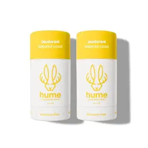 Hume Supernatural Aluminum Free Deodorant, Coconut Coast, 2-Pack