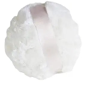 Silky White Powder Puff for Dusting Powder Large 4 1/2 Inch Diameter