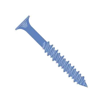1/4" x 2 1/4" Concrete Screws/Phillips/Flat Head/Blue Perma-Seal/Case Hardened Steel / 1 Drill Bit Per Box (Carton: 100 pcs)
