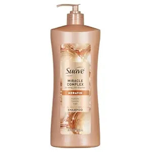 suave+ Keratin Miracle Complex Shampoo for Shiny, Frizz-Free Hair, 28 oz
