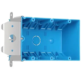3 Gang Adjustable PVC Electrical Box, 49 cu. in., Blue, 1 Pack