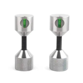 Flange Two Hole Pins 1-5/8 Detachable Flange Double Hole Pins Built-in Level 6061 Stainless Steel Two Hole Alignment Pins 2PCS