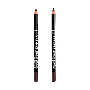 L.A. COLORS Eyeliner Pencil, Brown Black CP602A (Pack of 2)