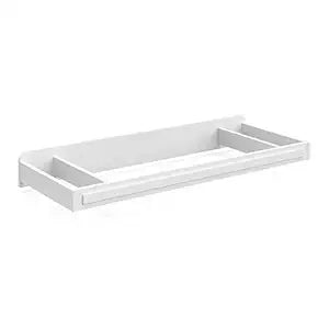 Storkcraft Universal Changer Topper - Transforms Dresser into Baby Changing Station, Fits Standard Size, 3 Compartments for Changing Essentials, Soft Felt Bottom to Protect Dresser (White)