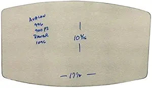 Travis Wood Stove Glass, 10-3/8" x 17-1/8" Replaces Part # 250-00595 and Others