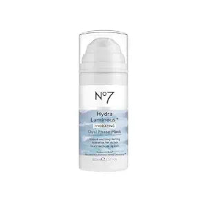 No7 HydraLuminous+ Dual Phase Hydrating Face Mask, 3.5 Fl Oz