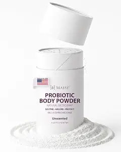 Probiotic Body Powder - Natural Deodorant Body & Foot Powder for Men and Women, Soothe, Absorb, Protects Skin from Head to Toe, Talc & Constrarch Free, 5 oz by Candia Freedom - Unscented