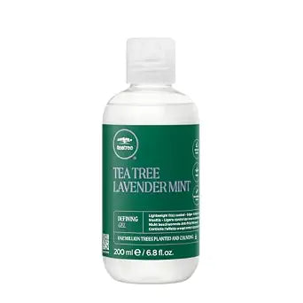Tea Tree Lavender Mint Defining Gel, Lightweight Frizz Control, For Coarse, Curly + Dry Hair