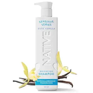 Native Shampoo for oily hair & scalp, for women & men, Bare Vanilla18 FL Oz
